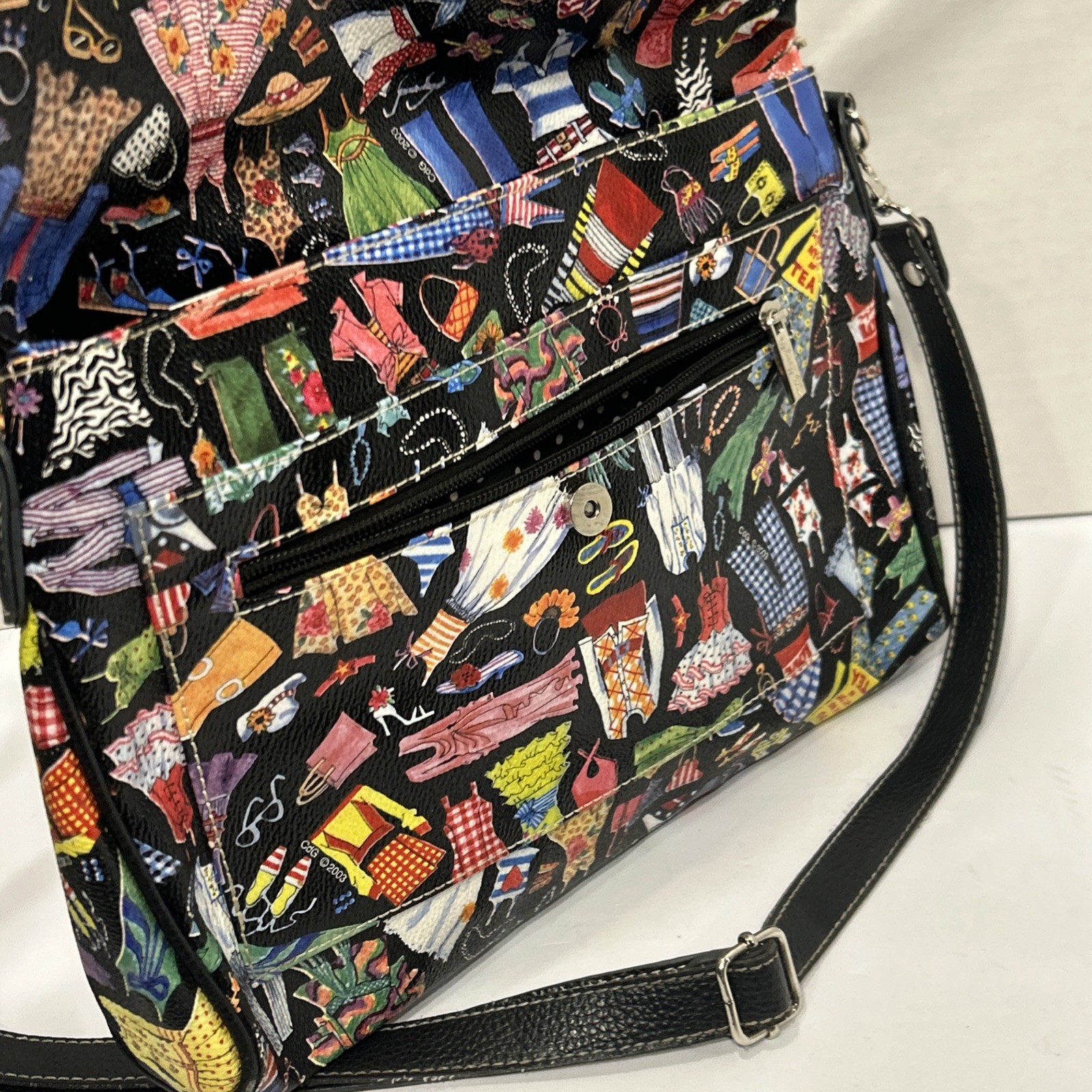 Sydney Love 2003 Tote Bag Colorful Print Of Various Clothing Read Desc.
