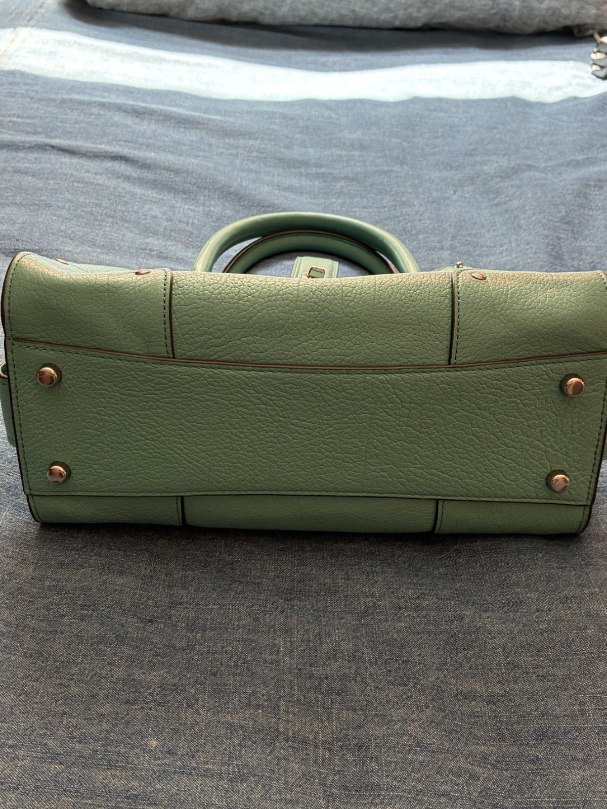 Coach Mercer satchel 24 Top Handle Handbag -Teal