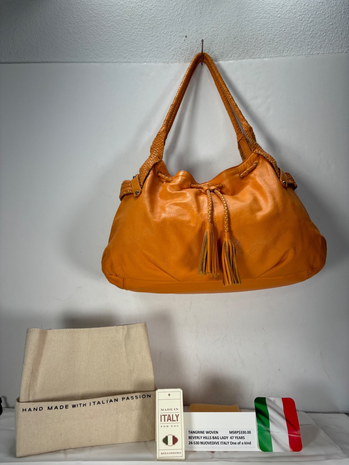 NUOVEDIVE MILAN ITALY-NWT$330.00 NOW $144.00 HAND WOVEN TRIM ,TOOK 3 WEEKS
