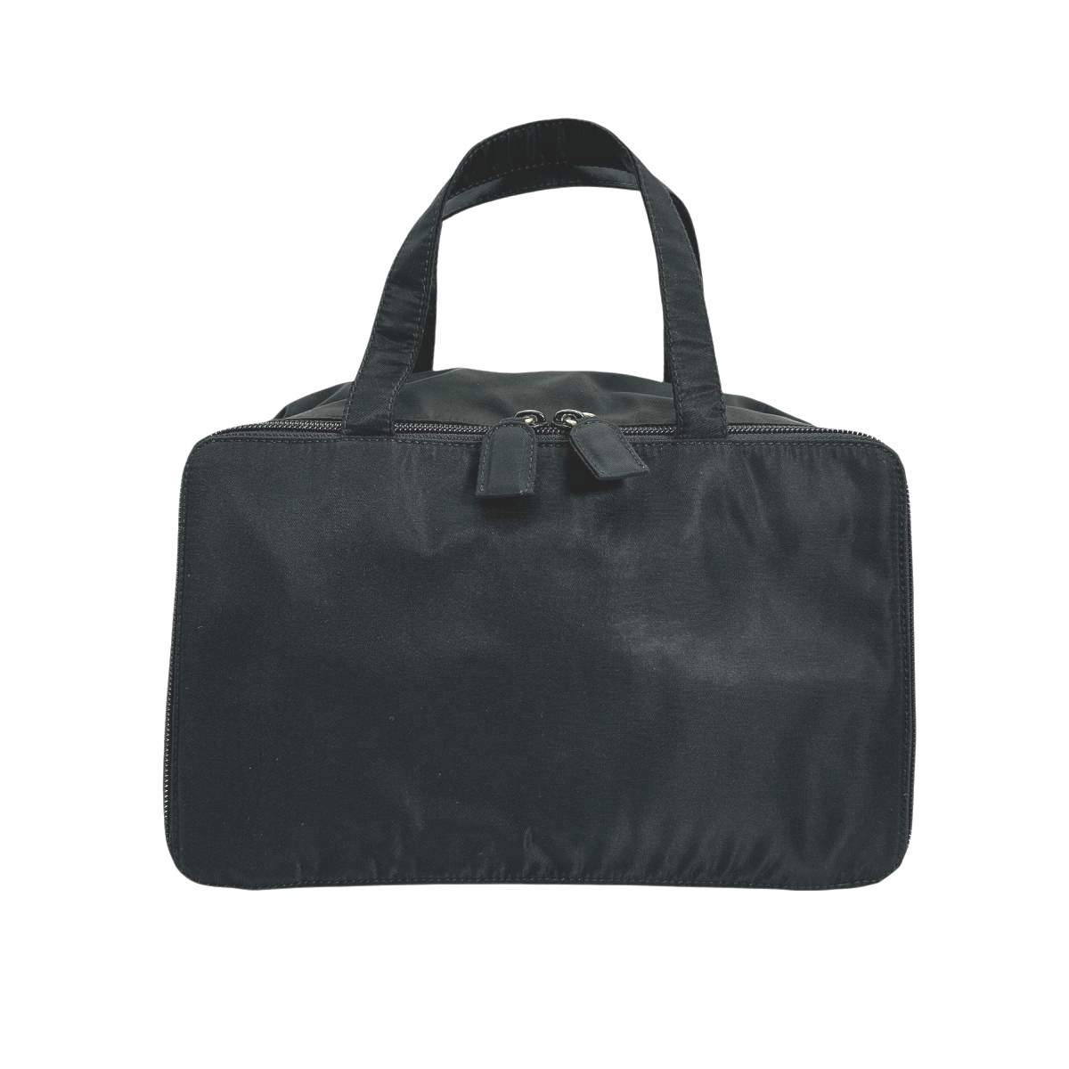 Prada Nylon Handbag Black Italy 26cm x 9.5cm Adjustable Strap