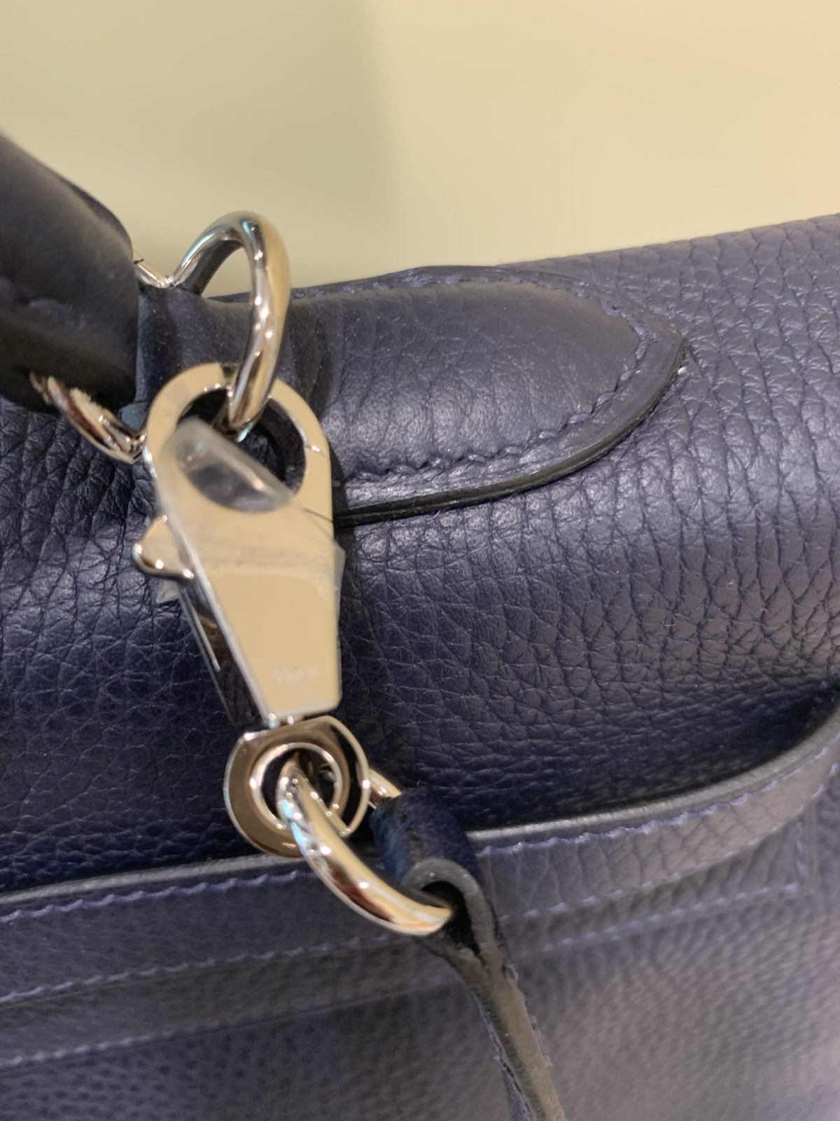 Hermes Blue Nuit Kelly 35 Retourne Taurillon Clemence