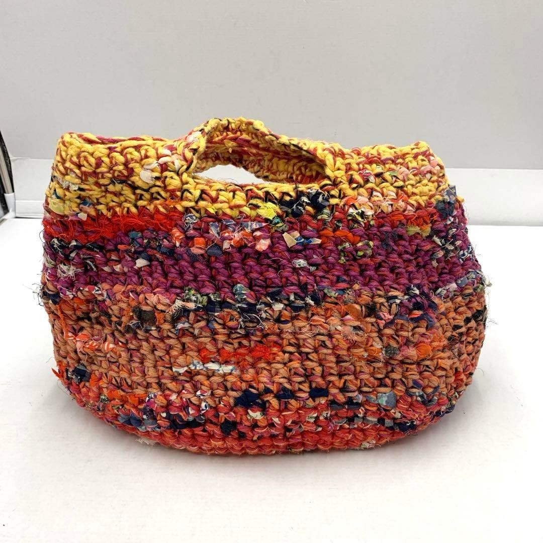 DANIELA GREGIS Woven Handbag TS0626-3 22x32cm Used