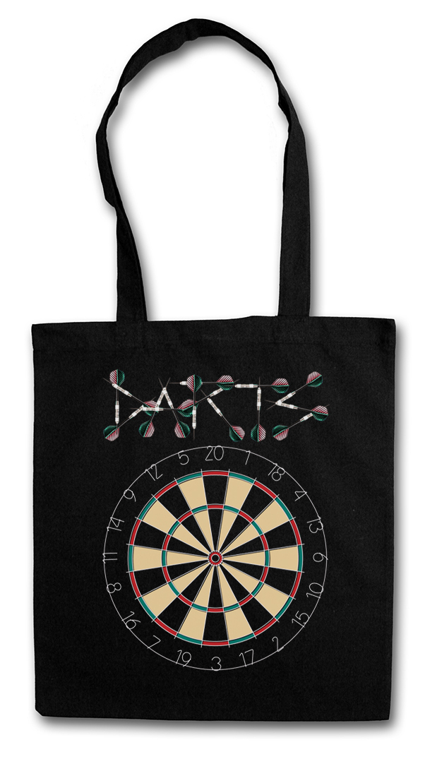 DARTS TARGET & ARROWS SPORT LOGO Hipster Shopping Cotton Bag – Dart Aim Pfeile