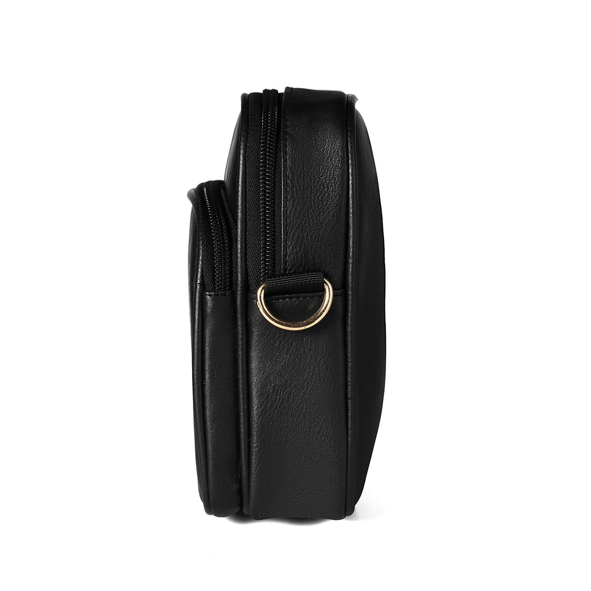 Small Crossbody Cell Phone Bag with Double Zipper Compartment and Adjustable