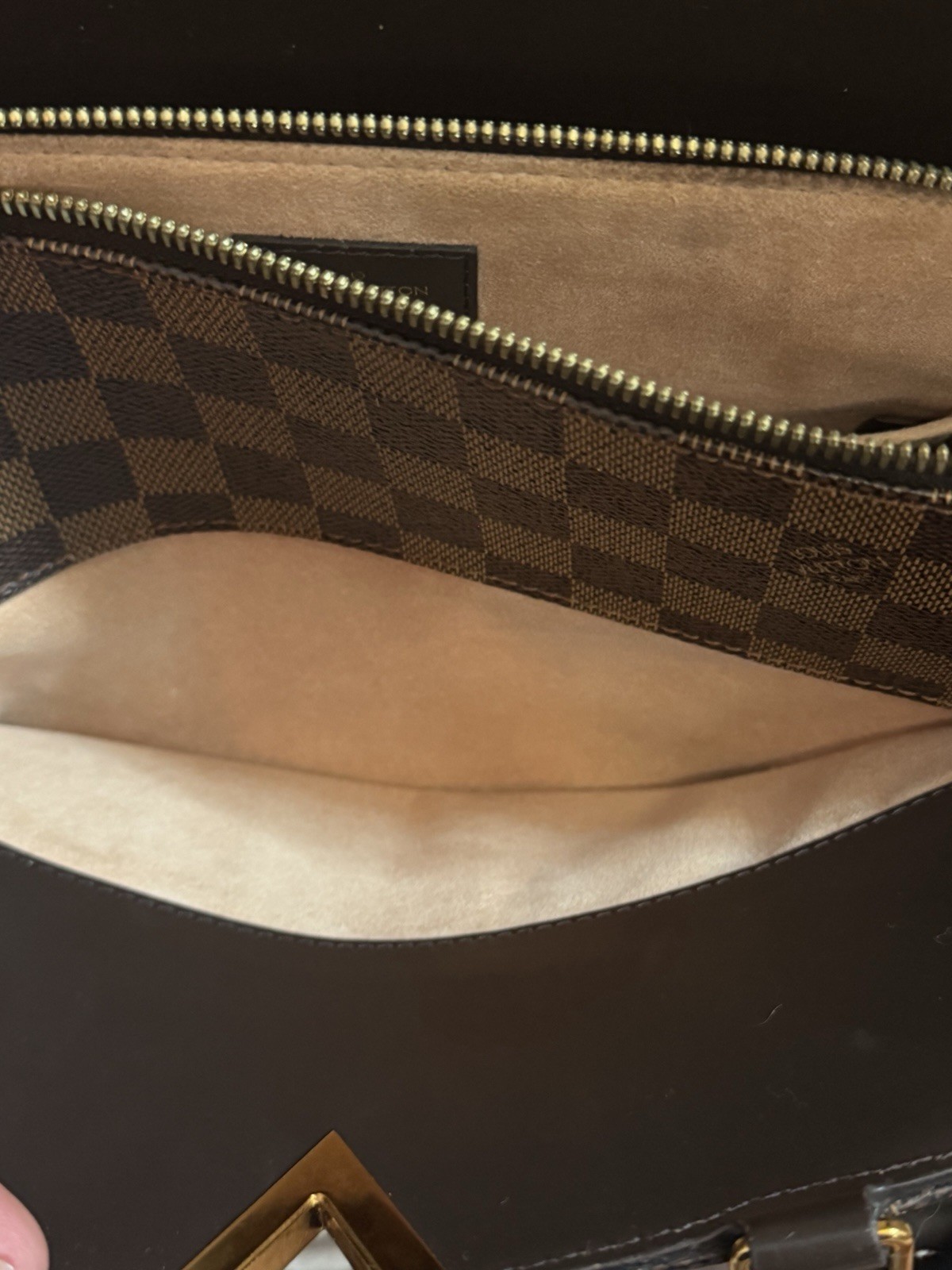 Louis Vuitton Damier Ebene Canvas Kensington Bowling Bag