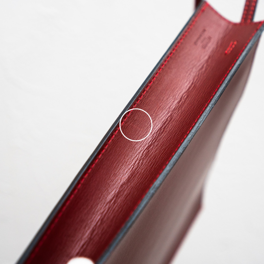 HERMES Onimaitou Pochette Shoulder Bag Box Calf Leather Bordeaux Vintage