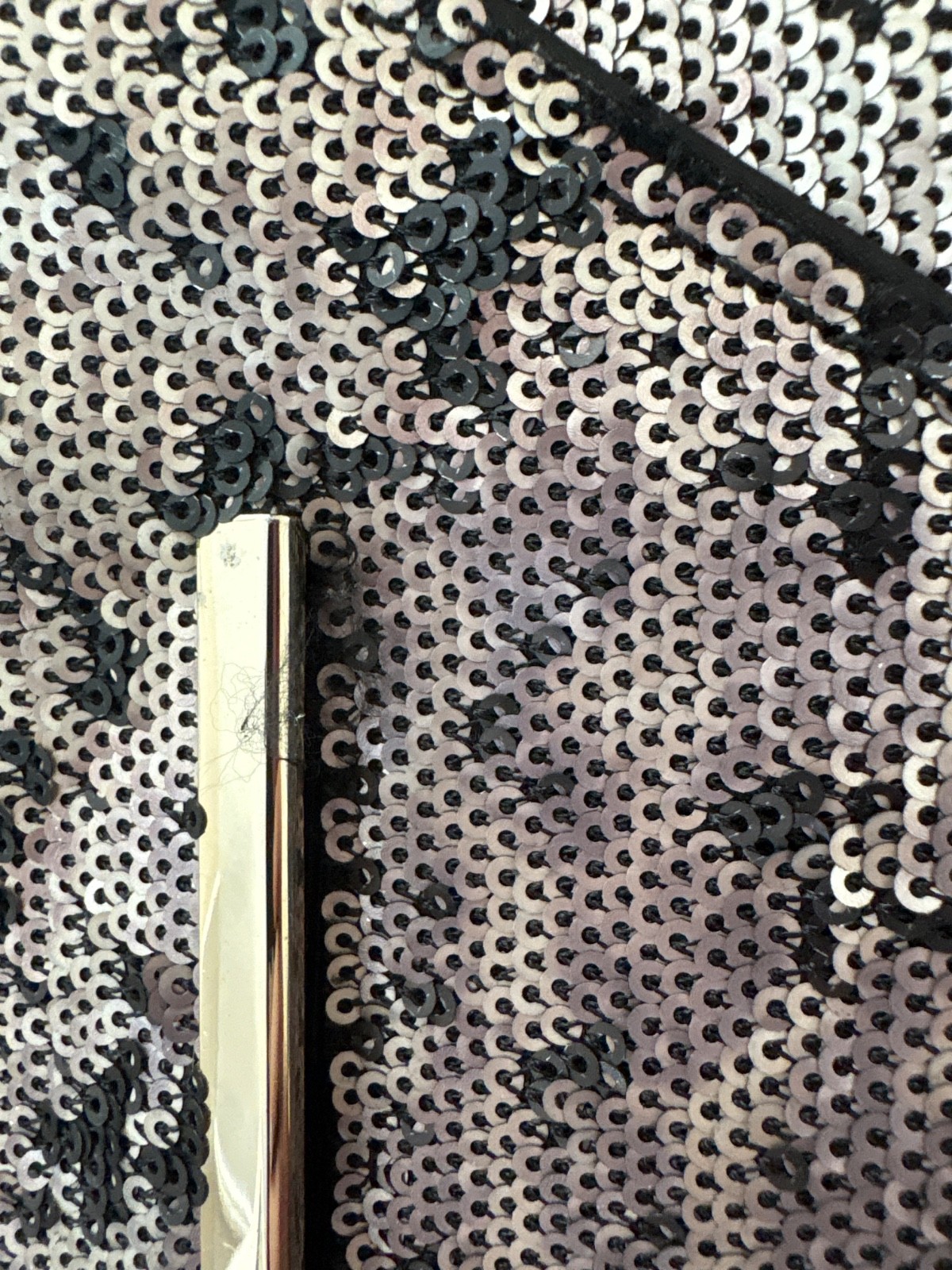 BCBGMAXAZRIA Envelope Clutch Black and Silver sequence