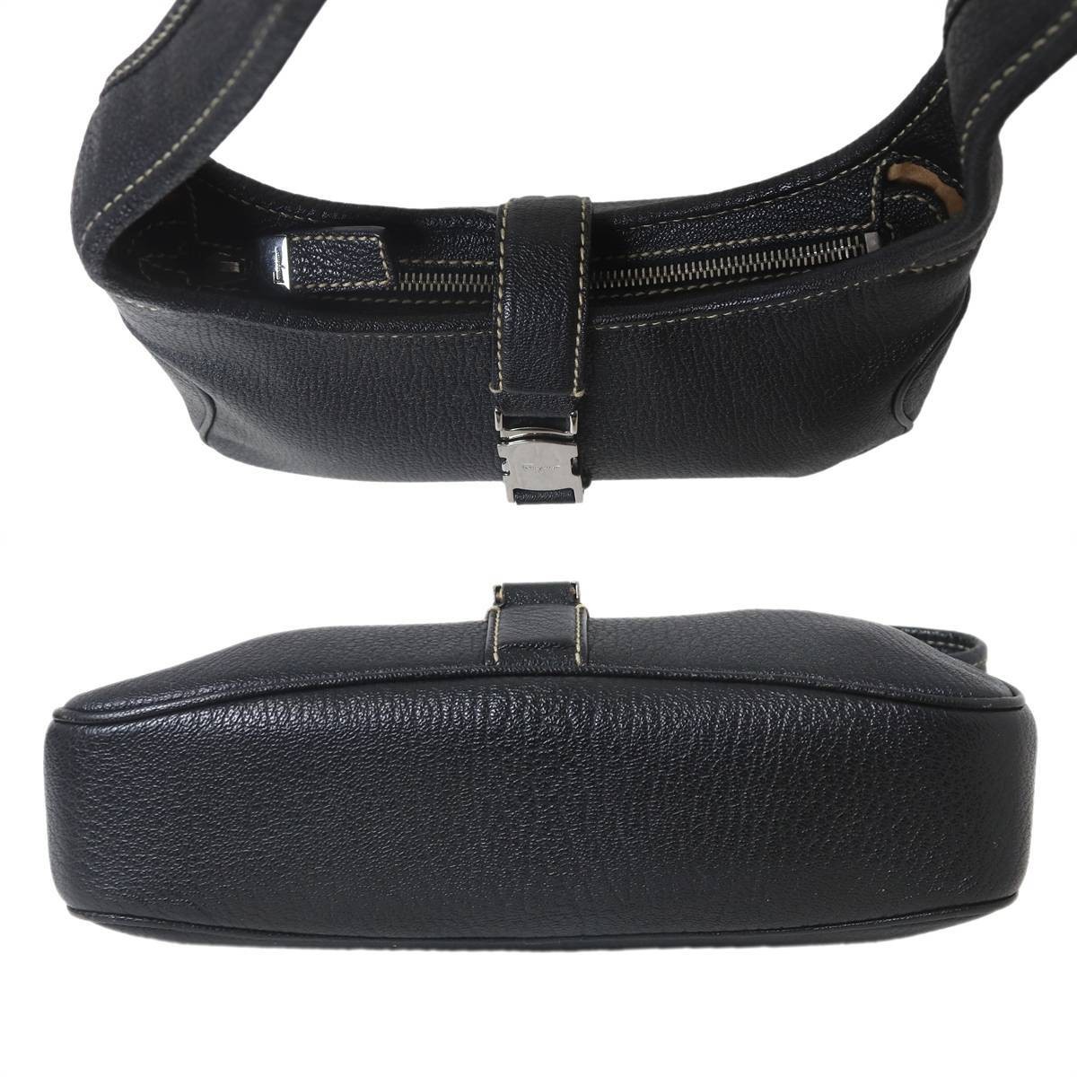 Ferragamo Ferragamo Shoulder Bag Leather Black BA 21 0734 NO B Rank