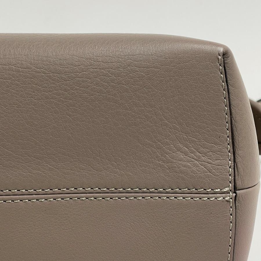 Fendi 2WAY Leather Gray Shoulder Bag 8BL146 #BS3225