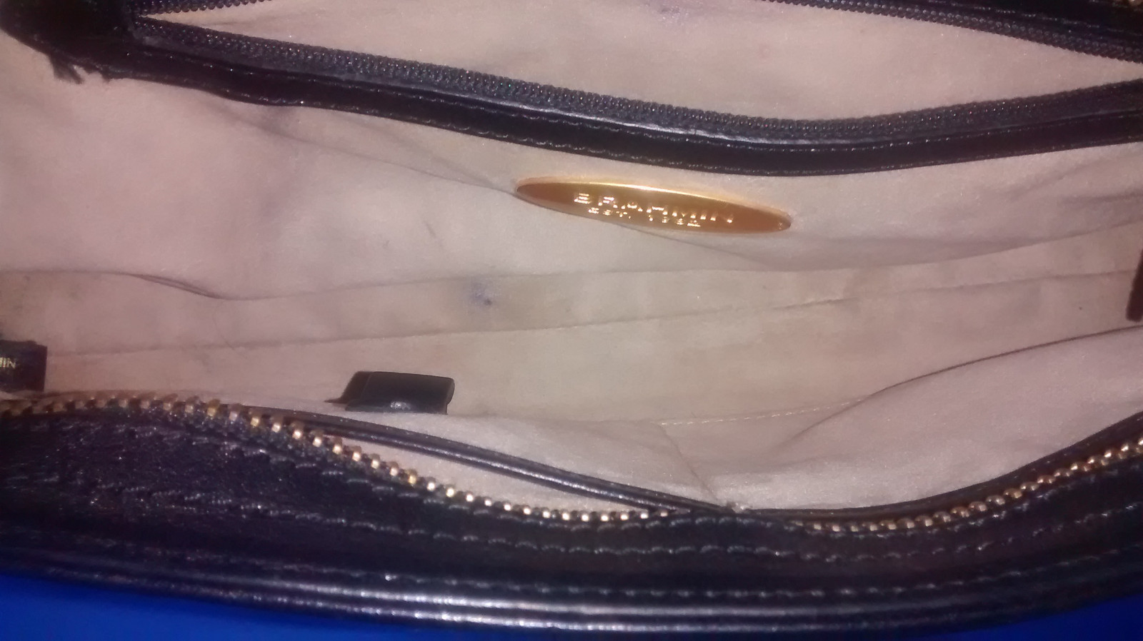 Brahmin Demi-Handbag Black Leather Strap Drop 12″