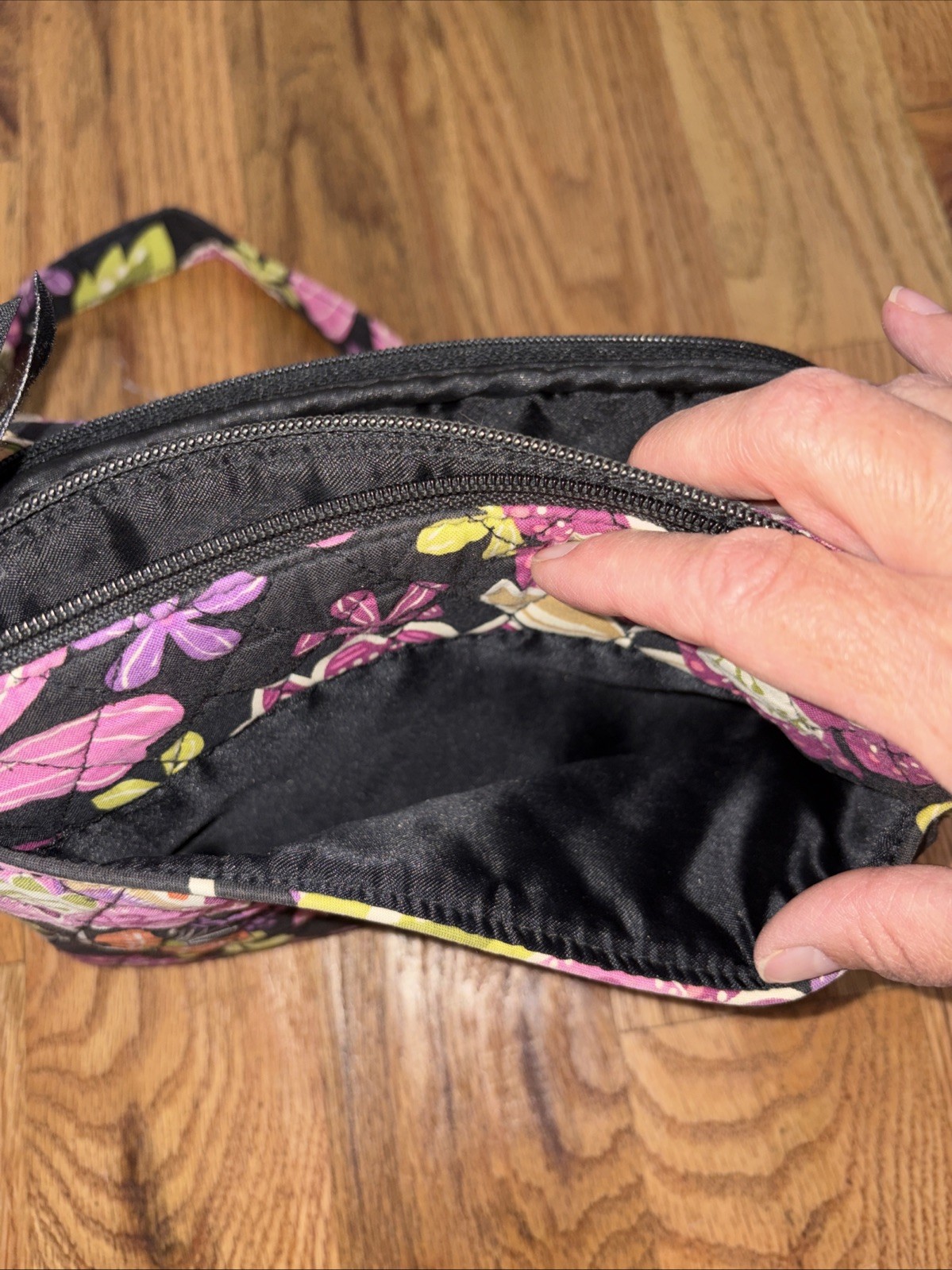 Vera Bradley Little Hipster Crossbody Bag In Retired Pirouette Pink 9.5”L x 6” H