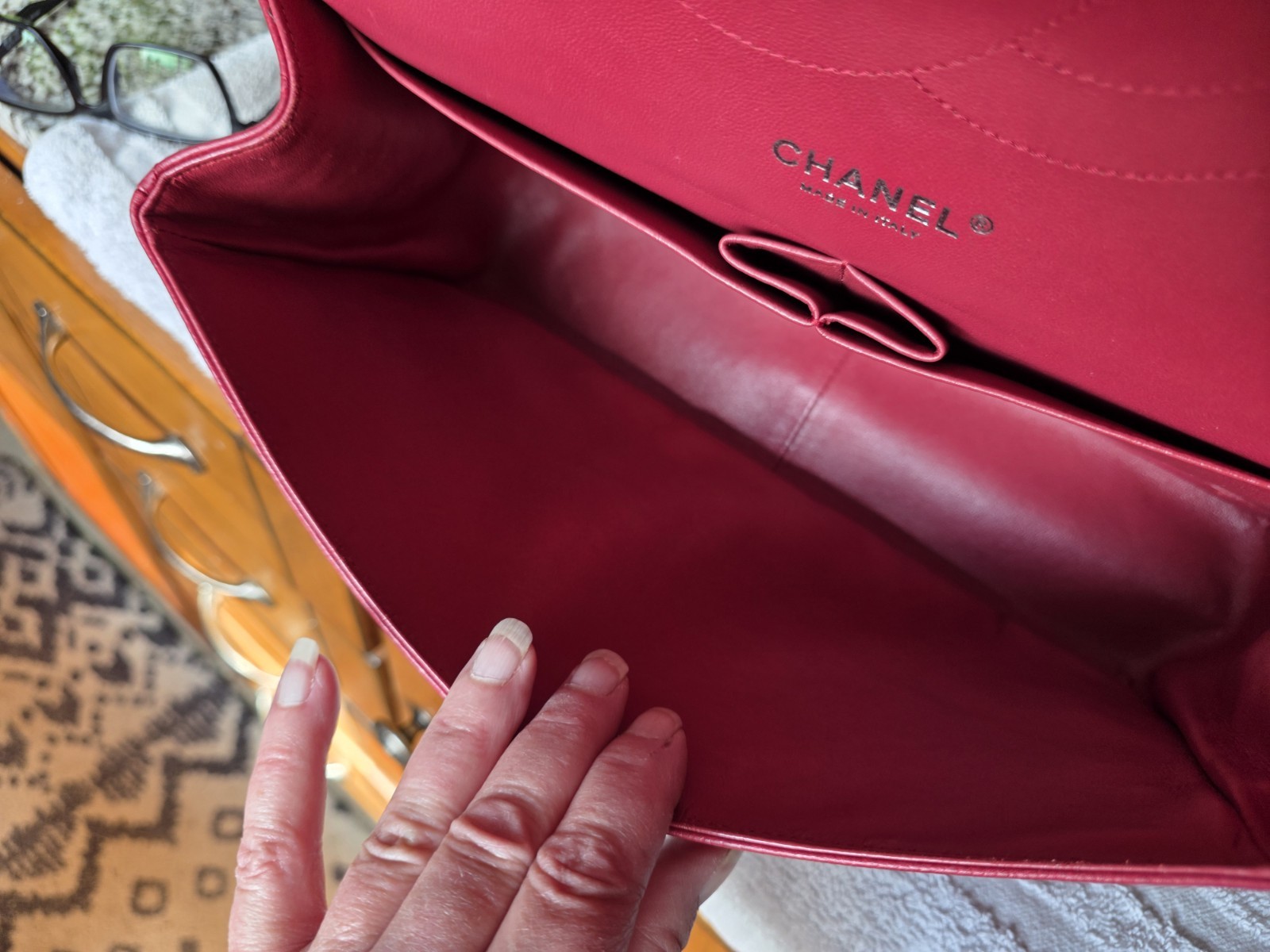Chanel Jumbo Double Flap Red Caviar Silver Harware GORGEOUS!❤️