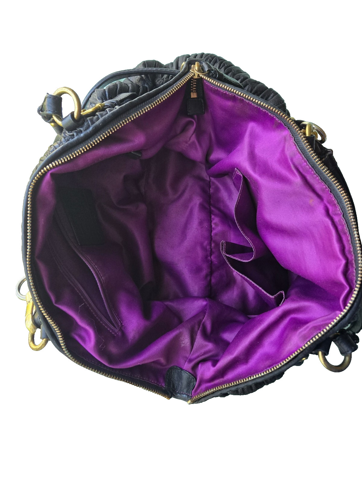 Authentic Coach Madison Gathered Leather Sophia Satchel (Style No. 15947)