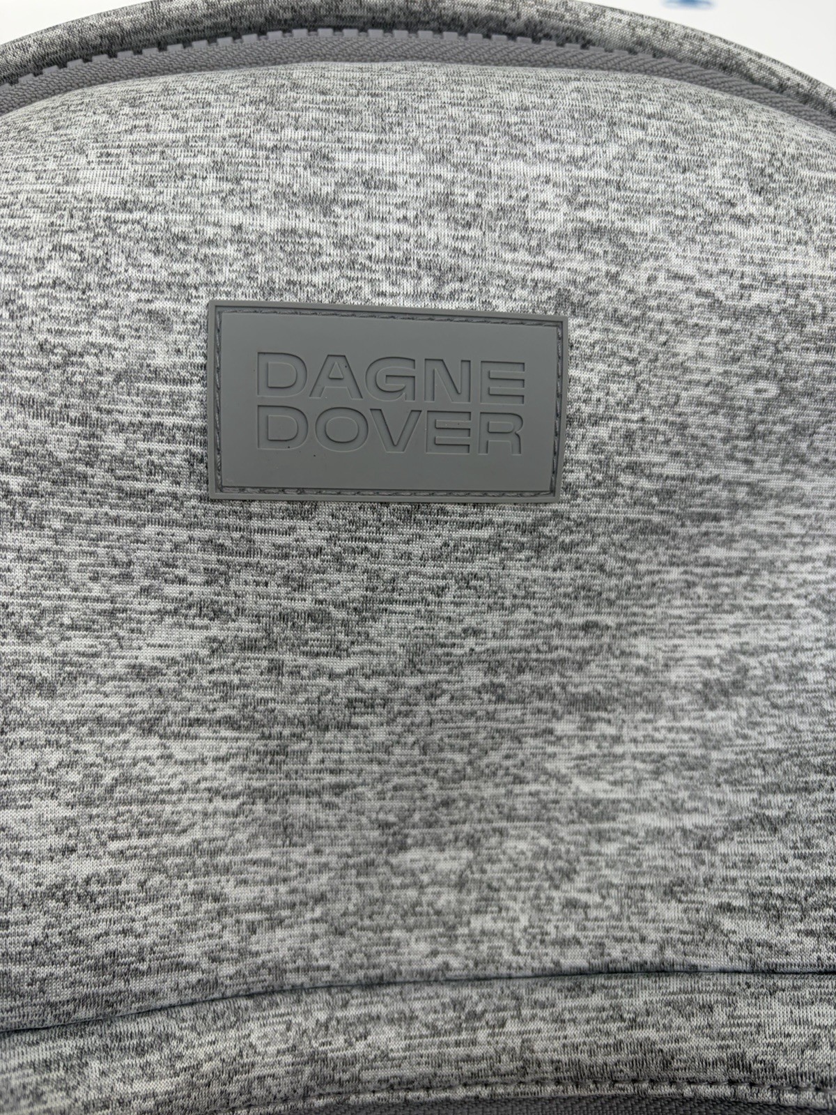 Dagne Dover Dakota Backpack Heathered Gray Neoprene Medium Dustbag Pouch