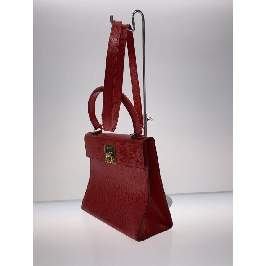 CELINE Bag: 2way Shoulder Red W23.5H21D10.5cm w/o accessories;