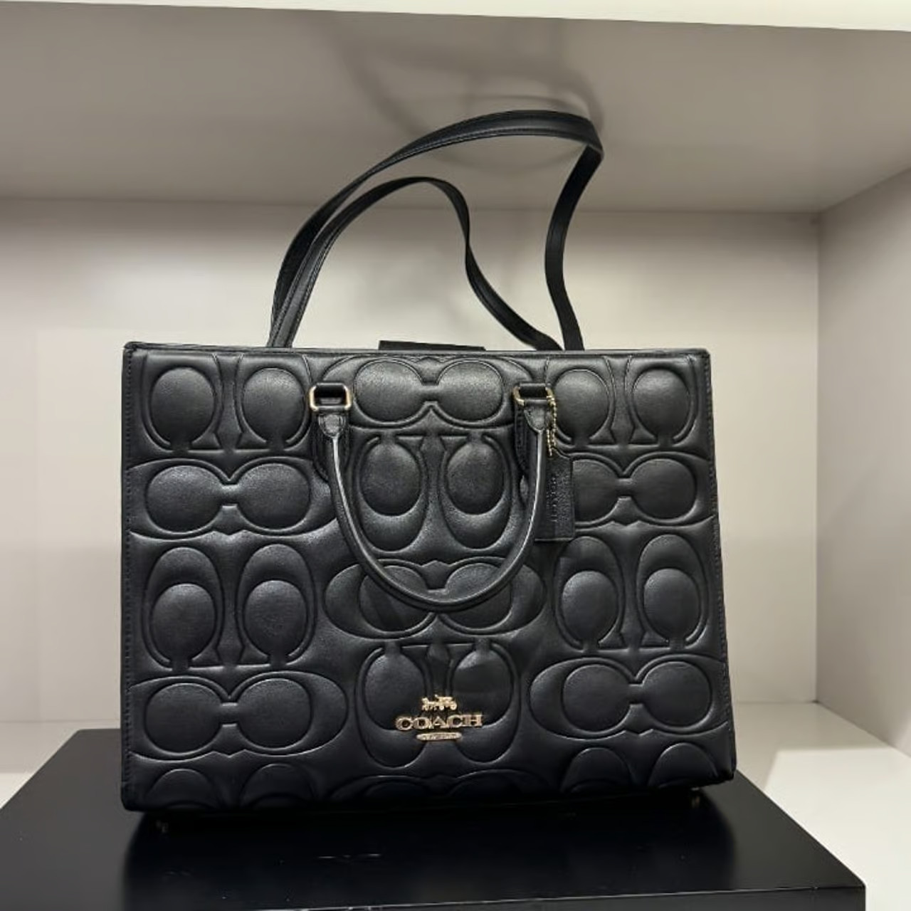 Coach Maggie Large Tote Bag In Signature Leather CY672 Authentic ‼️