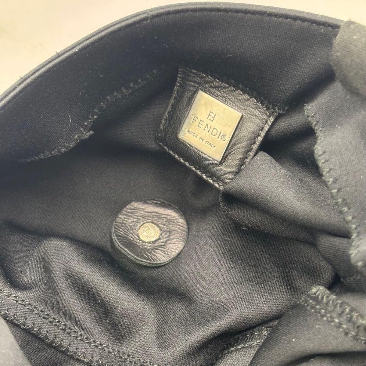 FENDI Mamma Baguette Black Shoulder Bag Y2K Womens Italy Vintage Auth