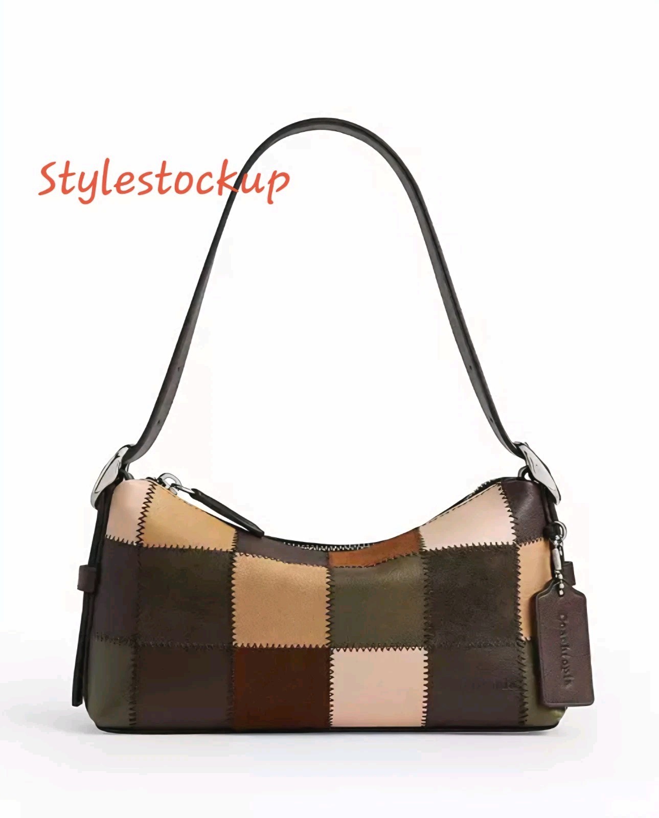 NWT Coach Coachtopia Alter Ego Small Slouchy Bag Patchwork Olive Multi CFY52 NEW
