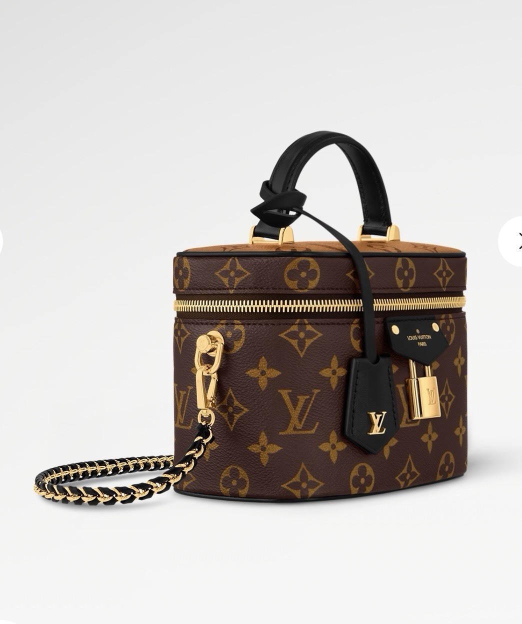 Louis Vuitton Monogram Vanity PM Top Handle Vanity Bag Detachable Strap Padlock