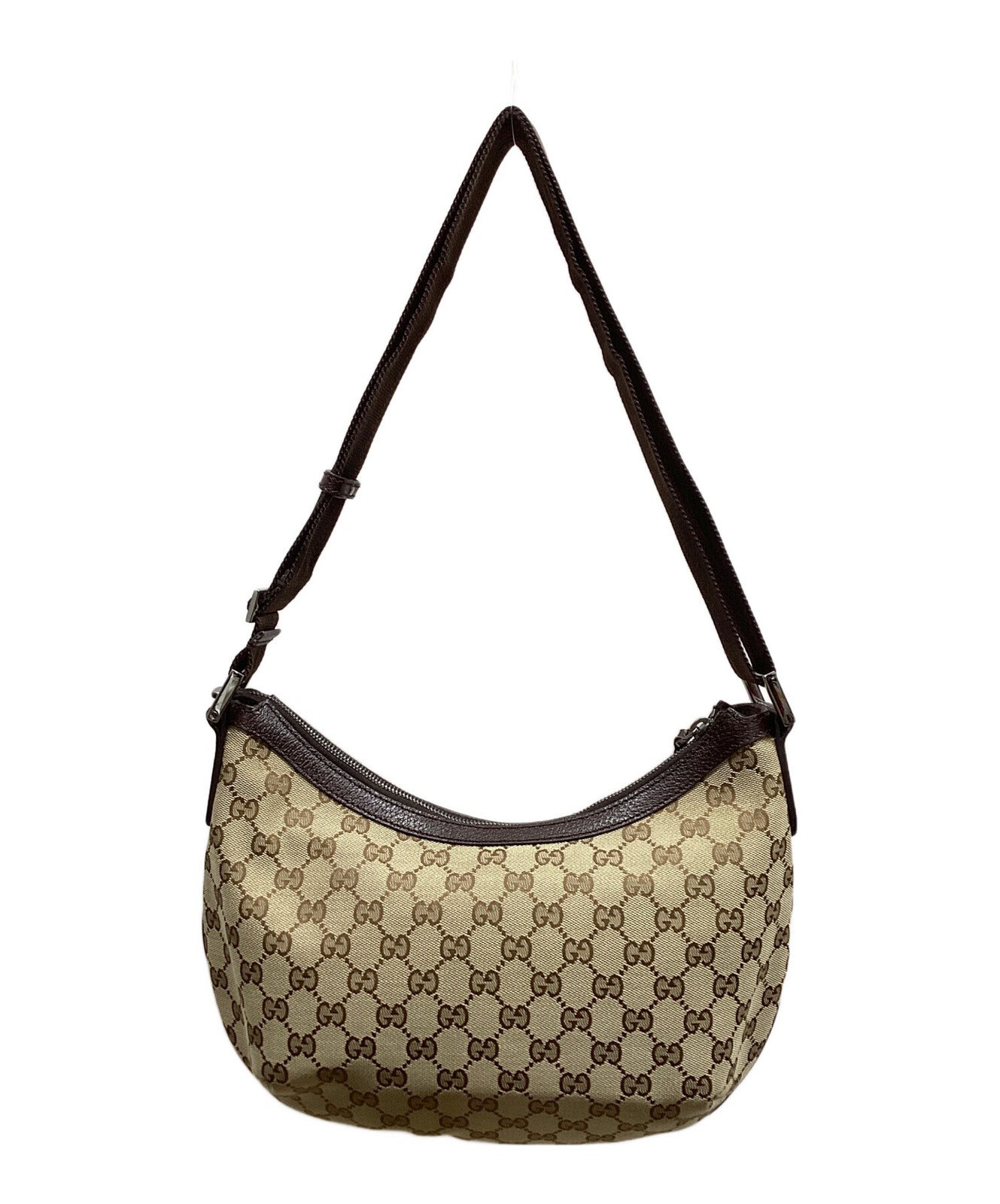 Gucci GG 181092 Canvas Beige Shoulder Bag #TFB3353