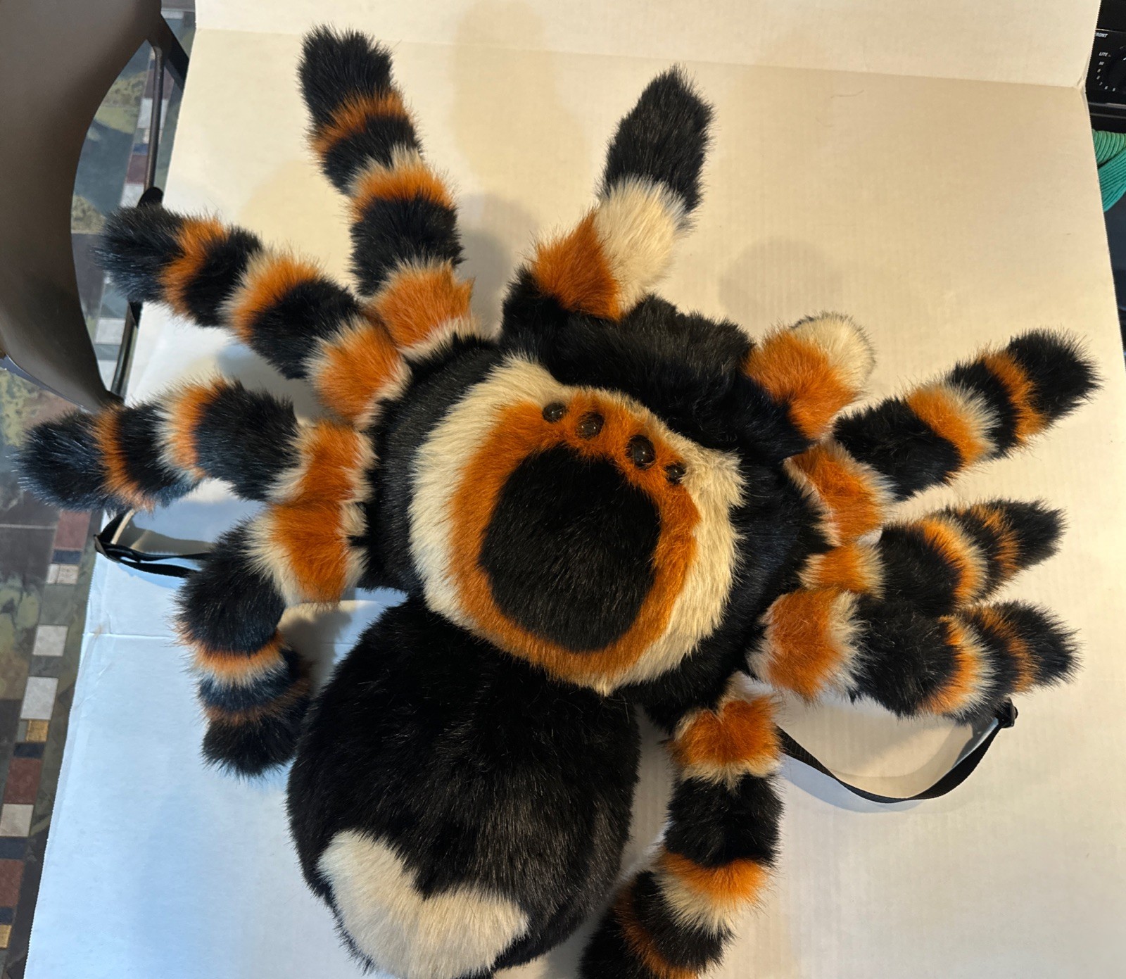 Custom Kayla’s Kritterz Tarantula Spider Backpack 24” Rave Furry Costume RARE