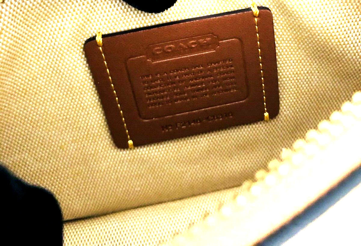 COACH SWINGER 20 Creature Patches Shoulder Handbag Bag Purse Tan Chick Elephant