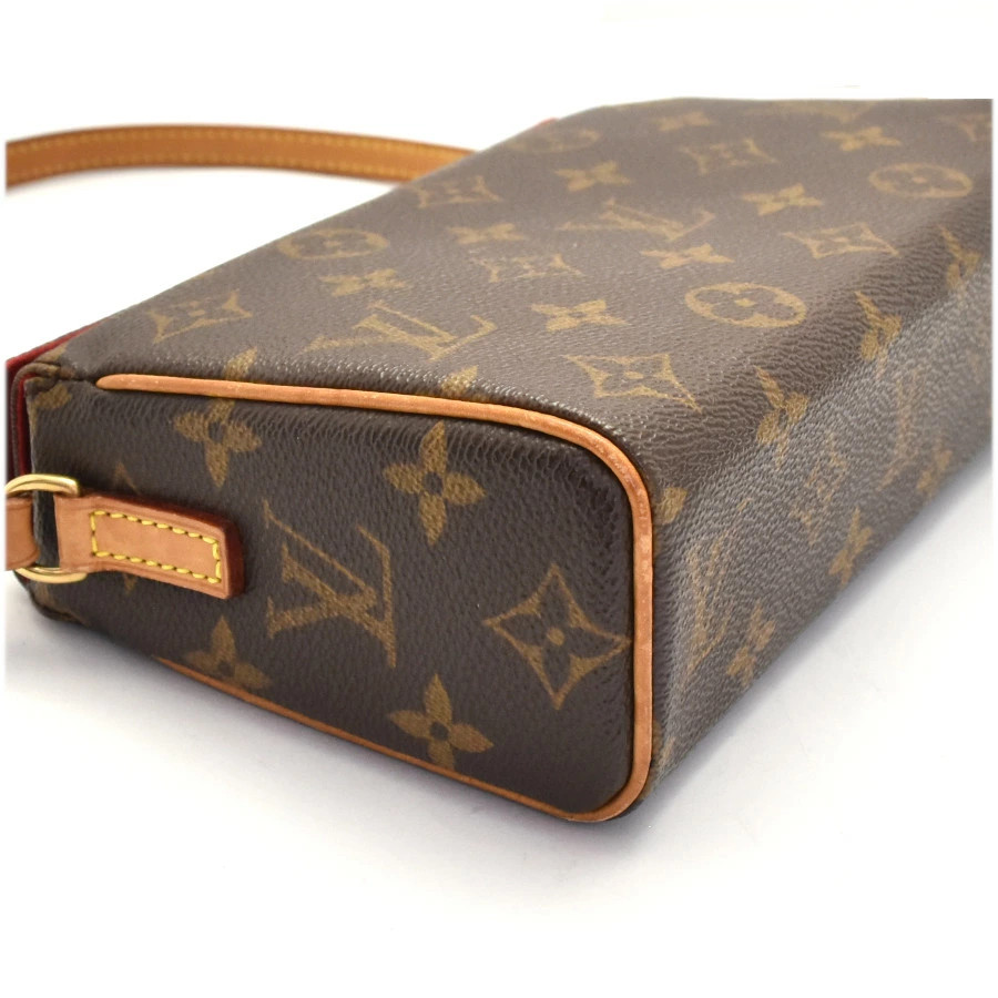 Louis Vuitton Handbag Recital Monogram M51900 Canvas Leather Brown