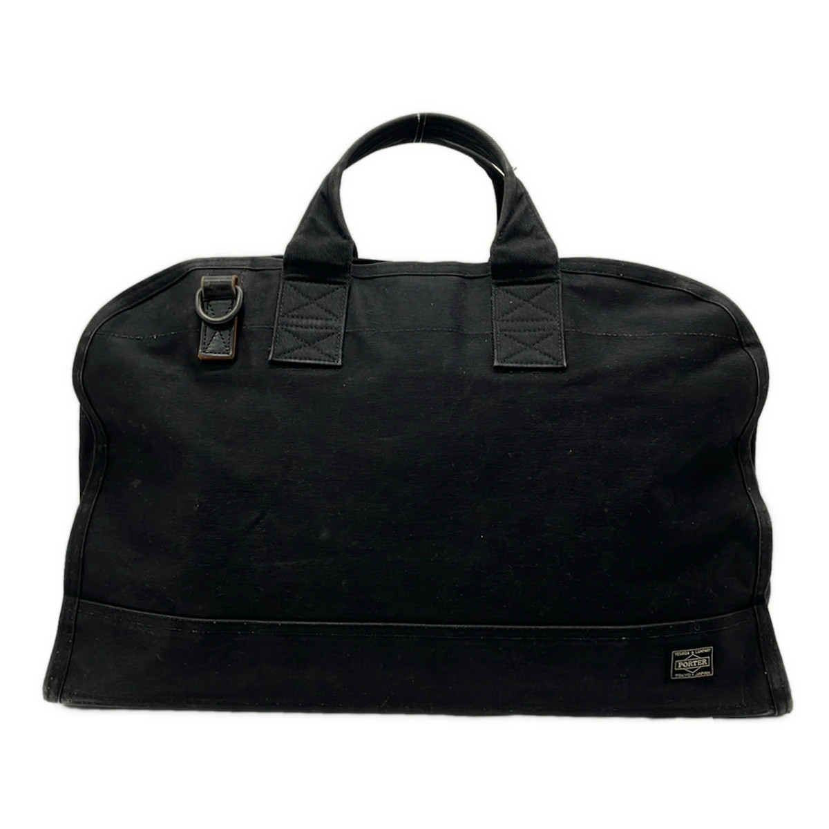 Porter /Yoshida – Black Canvas Leather Boston Bag