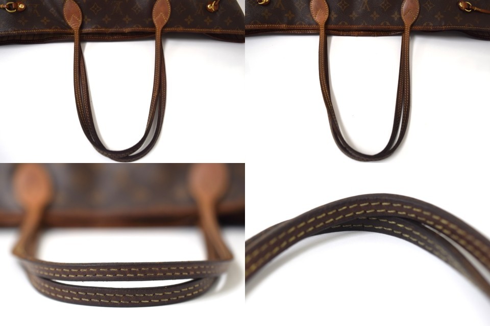 Auth Louis Vuitton Neverfull GM Tote Bag Monogram M40990 (M40157) LV 54002