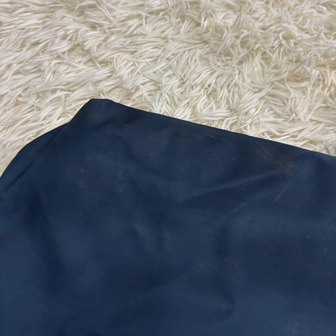Authentic PRADA Nylon Tote Bag Navy 30cm x 27.5cm x 7cm Damaged