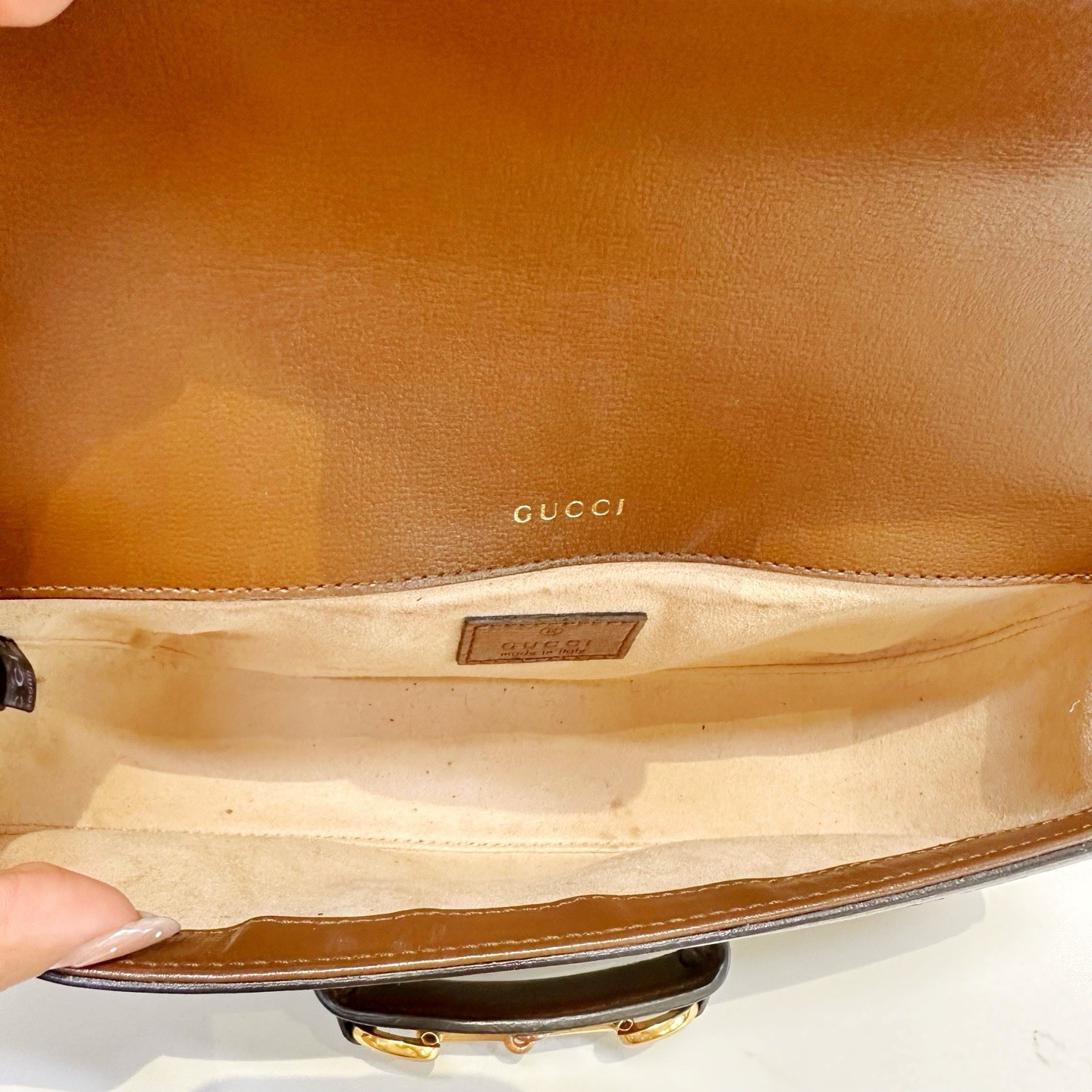Gucci 1955 hosebit baguette saddle bag size: 23.5×13×5.5cm