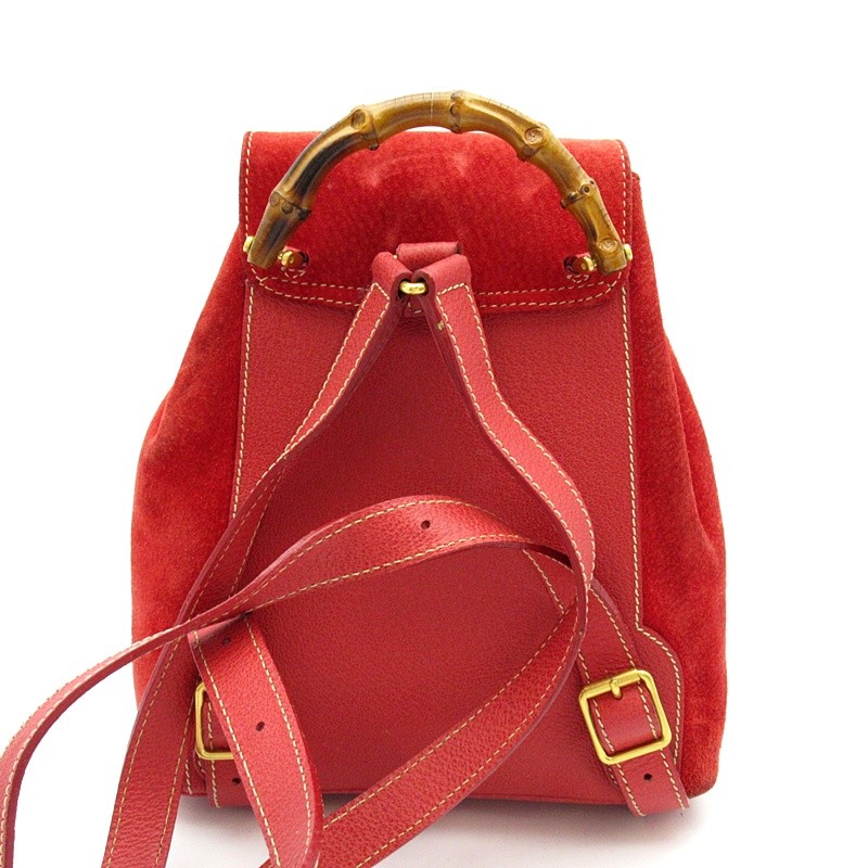 GUCCI Bamboo Backpack Mini Backpack Suede / leather Backpack Â· Daypack …