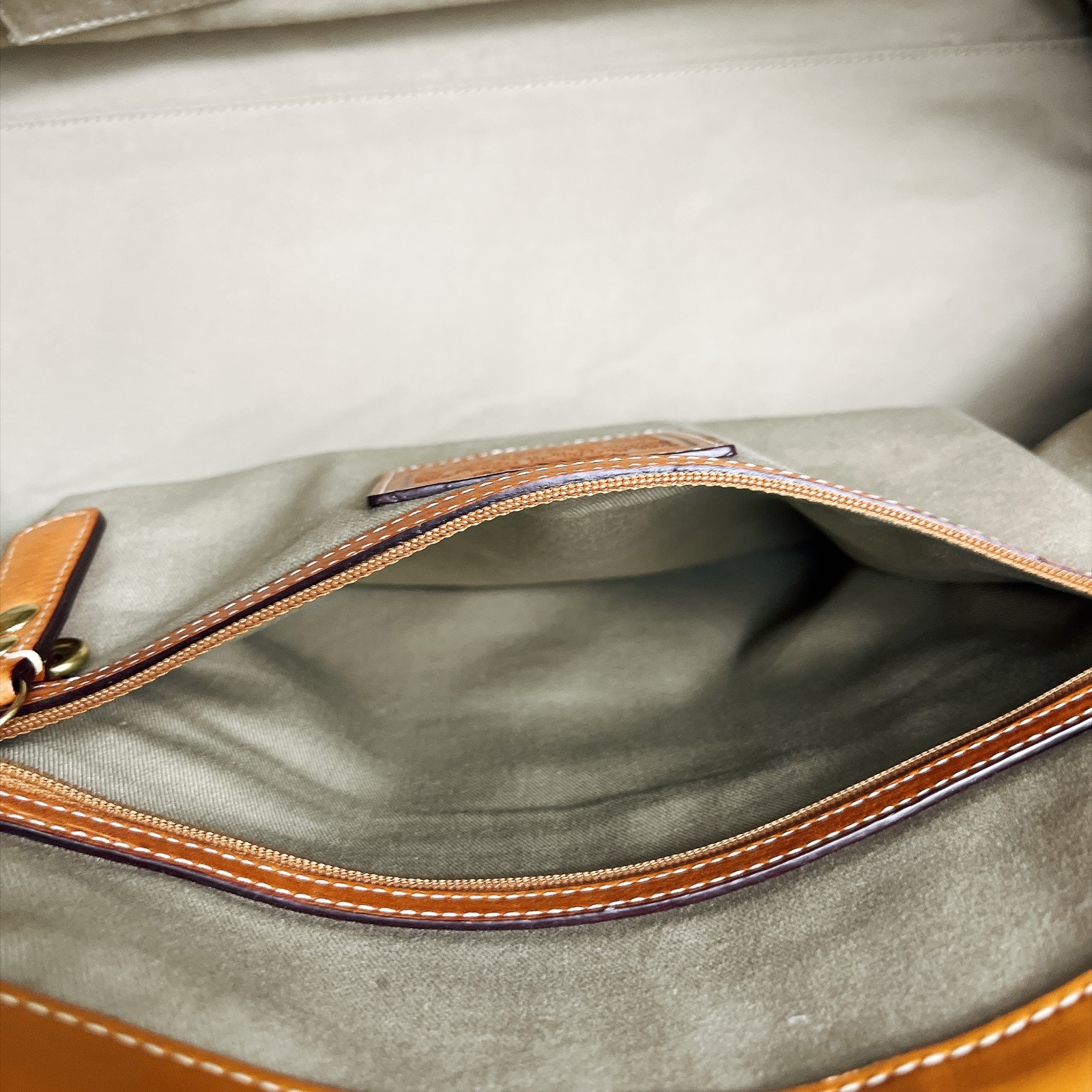 COACH Hampton Miranda Satchel Tote Bag 11085 Tan Pebbled Leather Vintage Rare