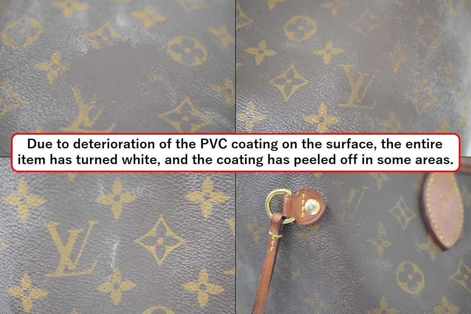 Auth Louis Vuitton Neverfull GM Tote Bag Monogram M40990 (M40157) LV 54002