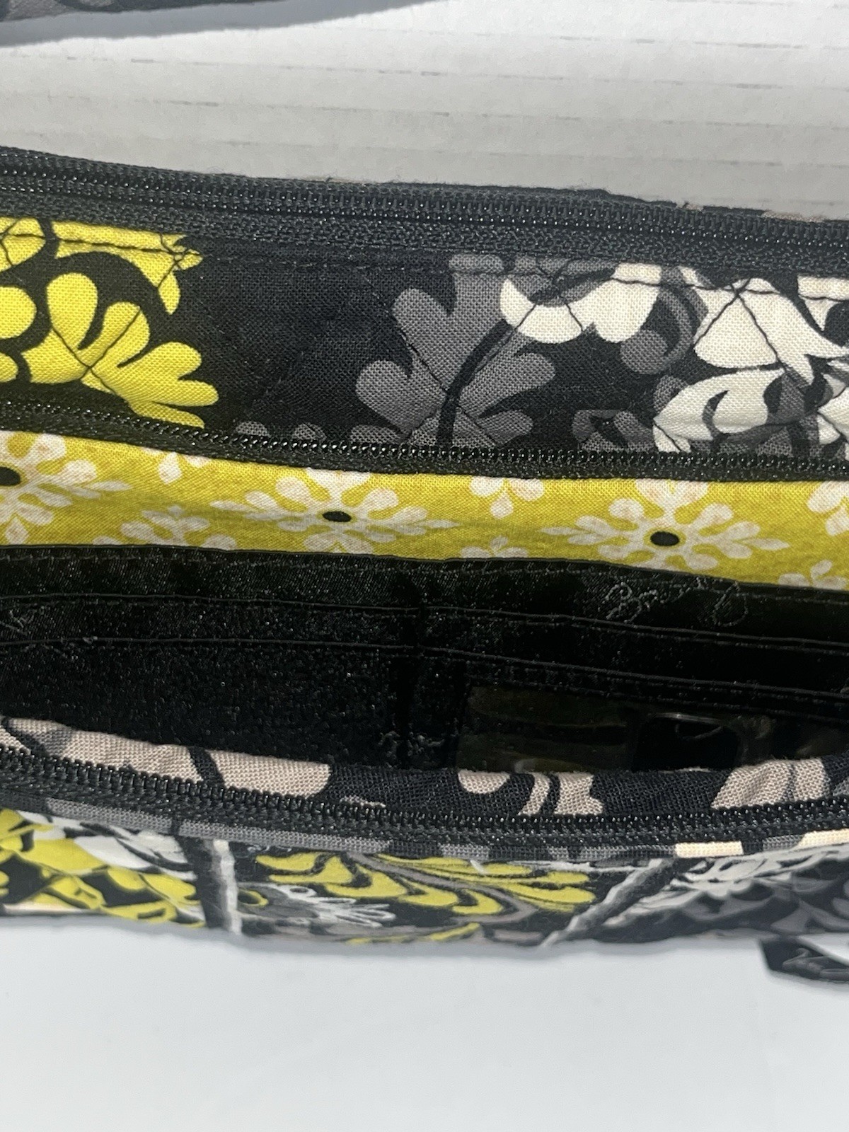 vera bradley yellow black And Gray retro crossbody bag