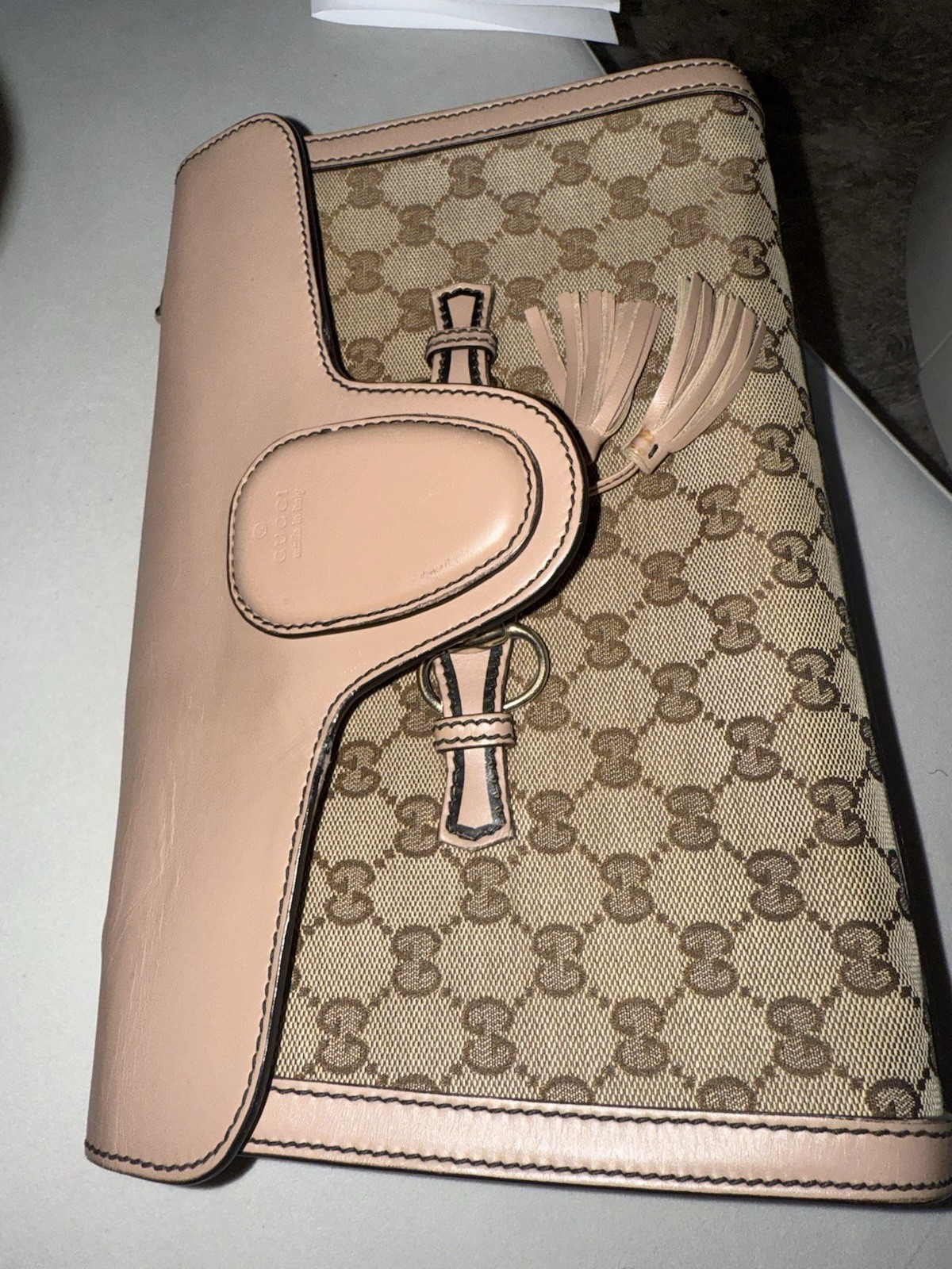 Gucci Emily Chain Flap Bag GG Canvas