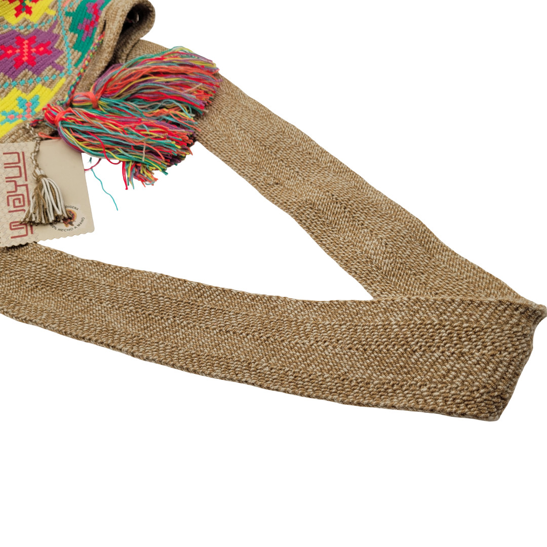 Colombian 🇨🇴 Handmade Large Wayuu Tribe MANY COLORS Mochila Bucket Boho Bag