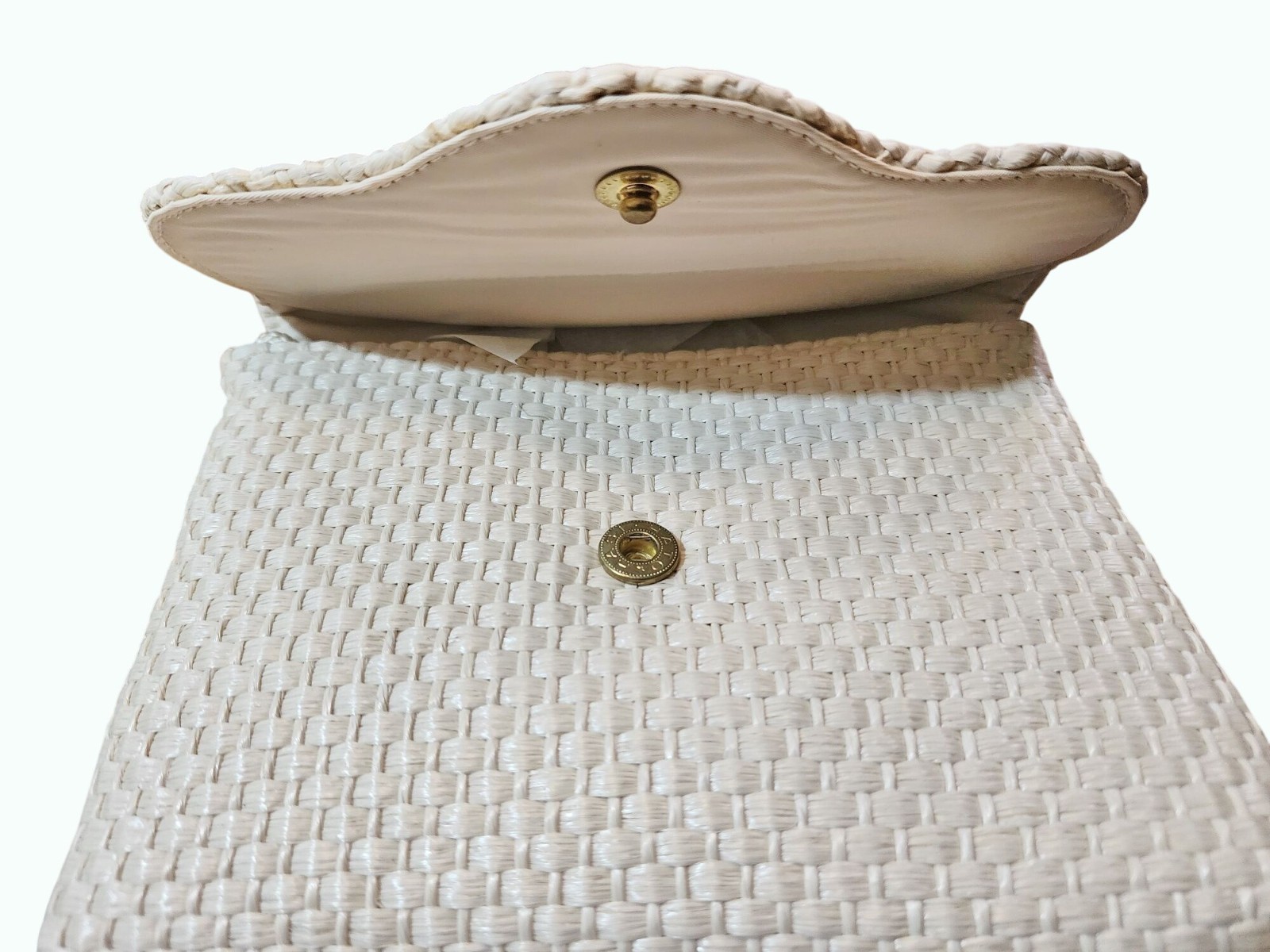 Vintage 1988 Avon Summer Handbag Woven Design 100% Manmade Materials