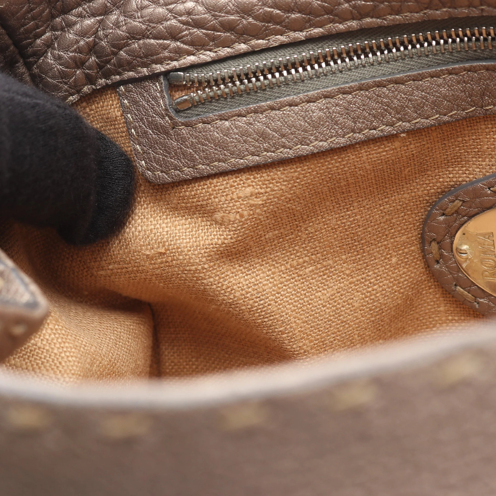 Fendi Handbag Beige Leather #RCB1866