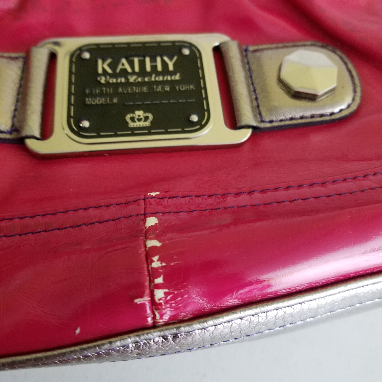 Kathy Van Zeeland Hobo Vegan Faux Leather Pleather Shoulder Bag Purse Pocketbook