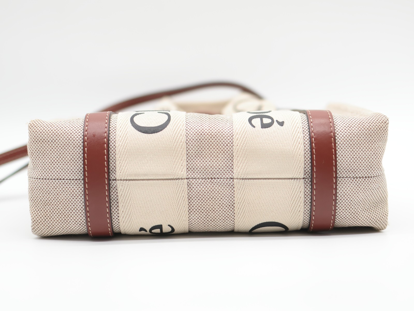 Chloe Hand bag Woody Beige Authentic