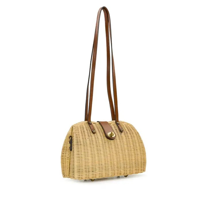 Patricia Nash Isere Wicker Satchel – Spring Wicker
