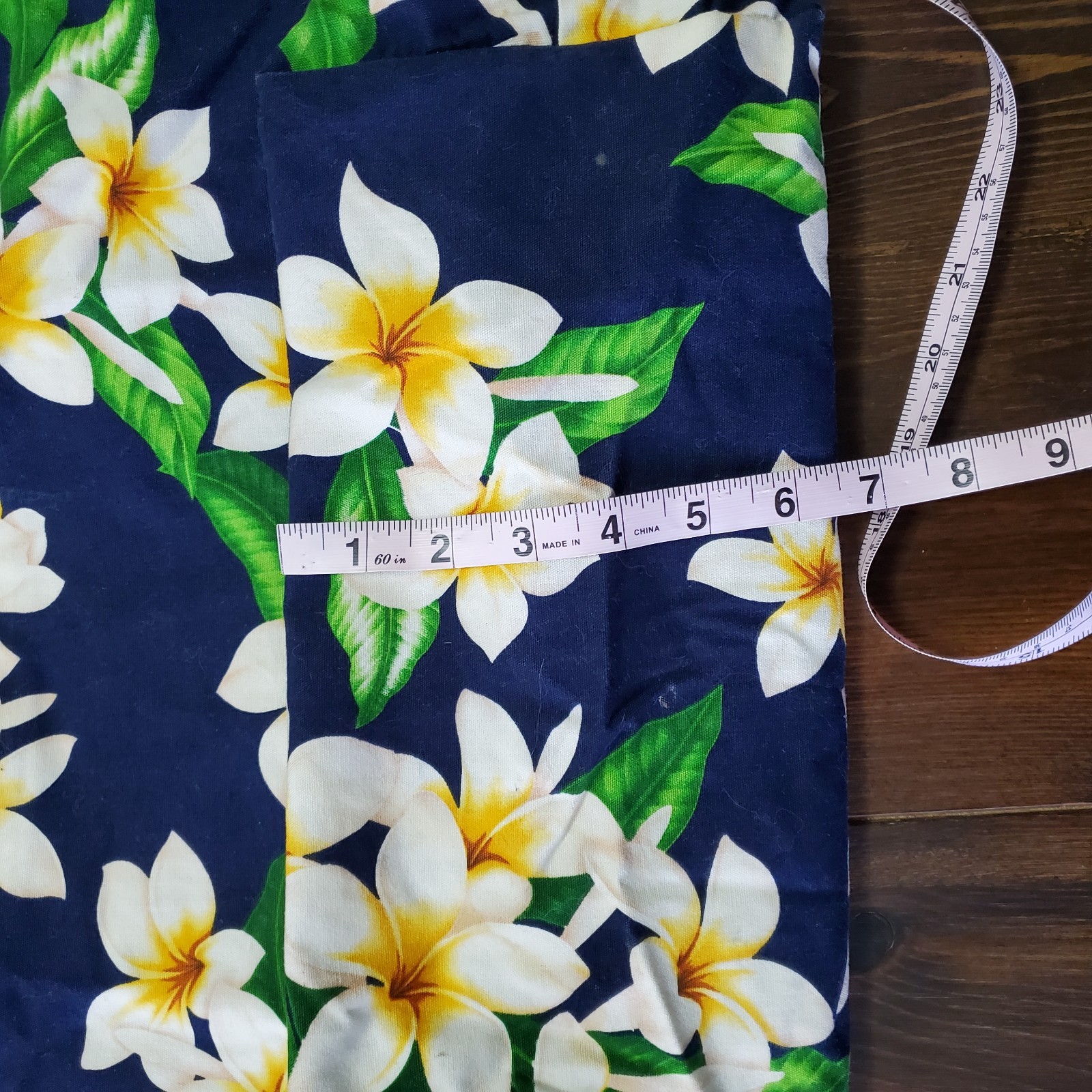 Local Design Hawaii Tote Bag Reversible Blue White Plumeria Purple Sea Turtles