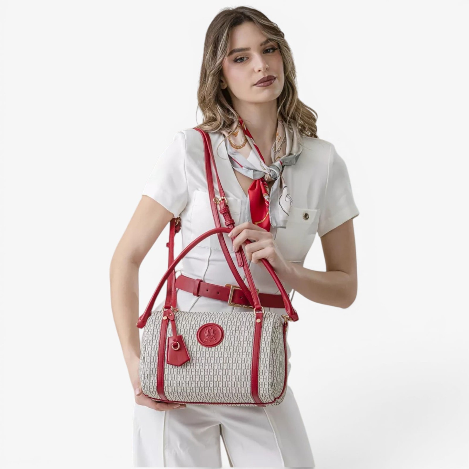 Women’s Patterned Shoulder Bag Synthetic Leather Crossbody Handbag Purse