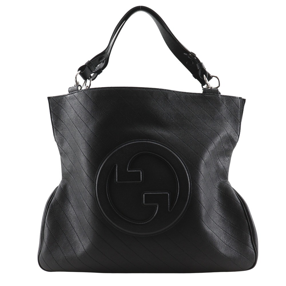 GUCCI GG Blondie Tote Bag 751516 black Calfskin Women