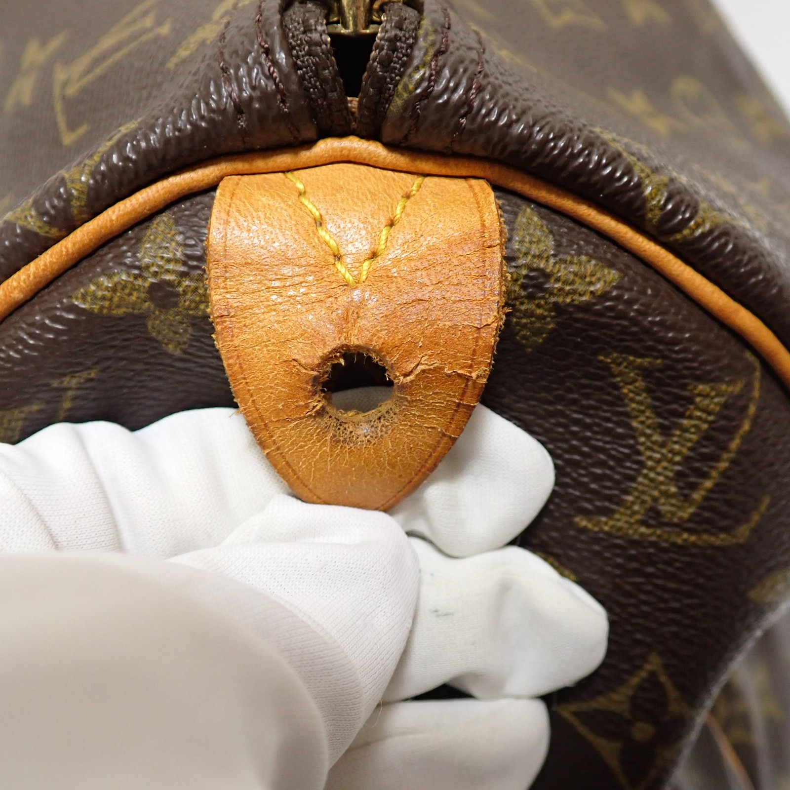 Louis Vuitton Monogram Speedy 40 Purse Bag M41522 Brown Pre-Owned MB0912