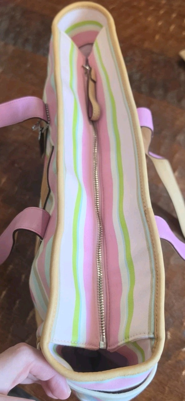 Coach Vintage Y2K Hampton Striped Diaper Tote Bag