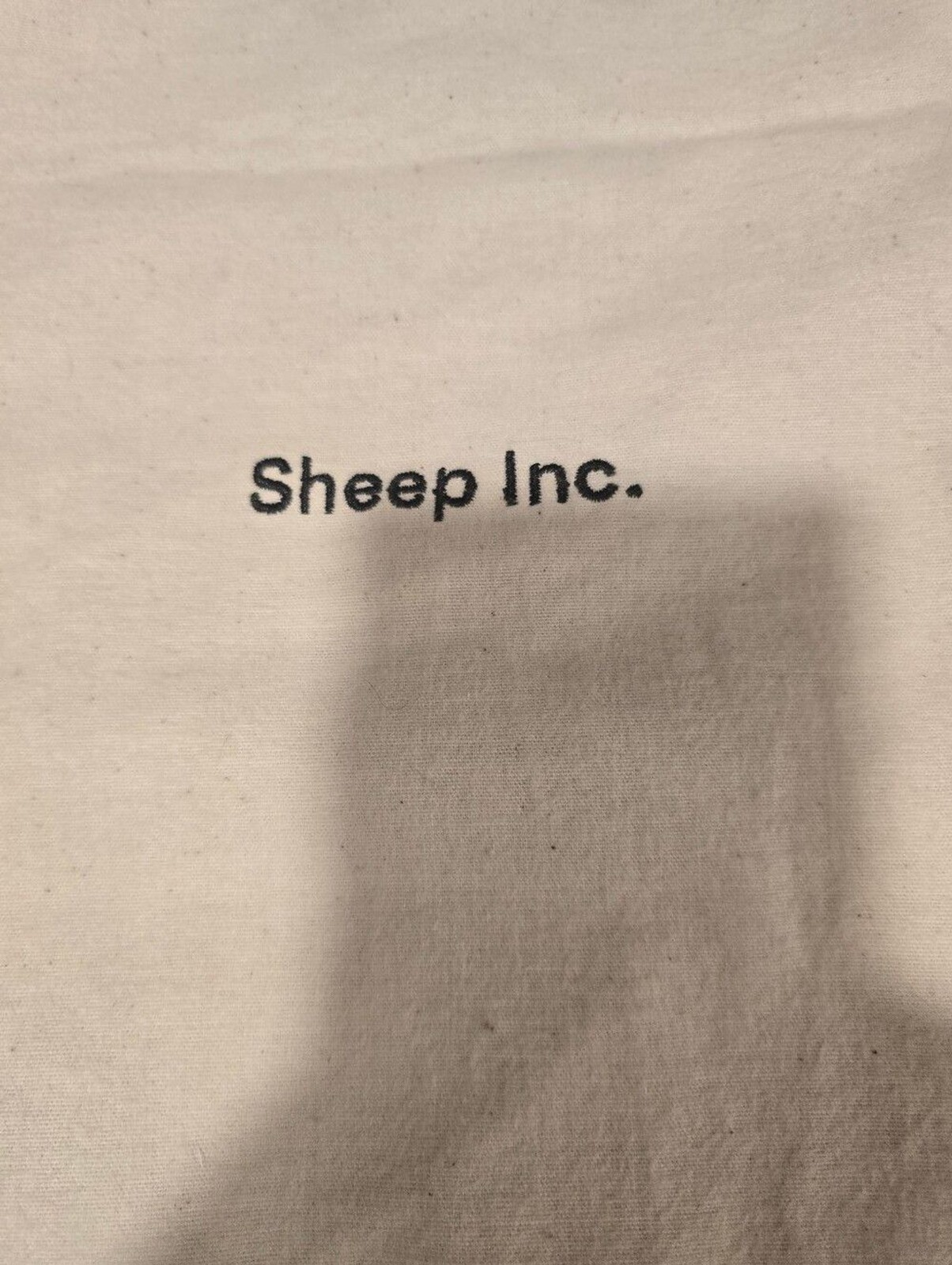 Sheep Inc Drawstring Backpack Recycled Cotton Canvas Gym Bag Eco Friendly Tote