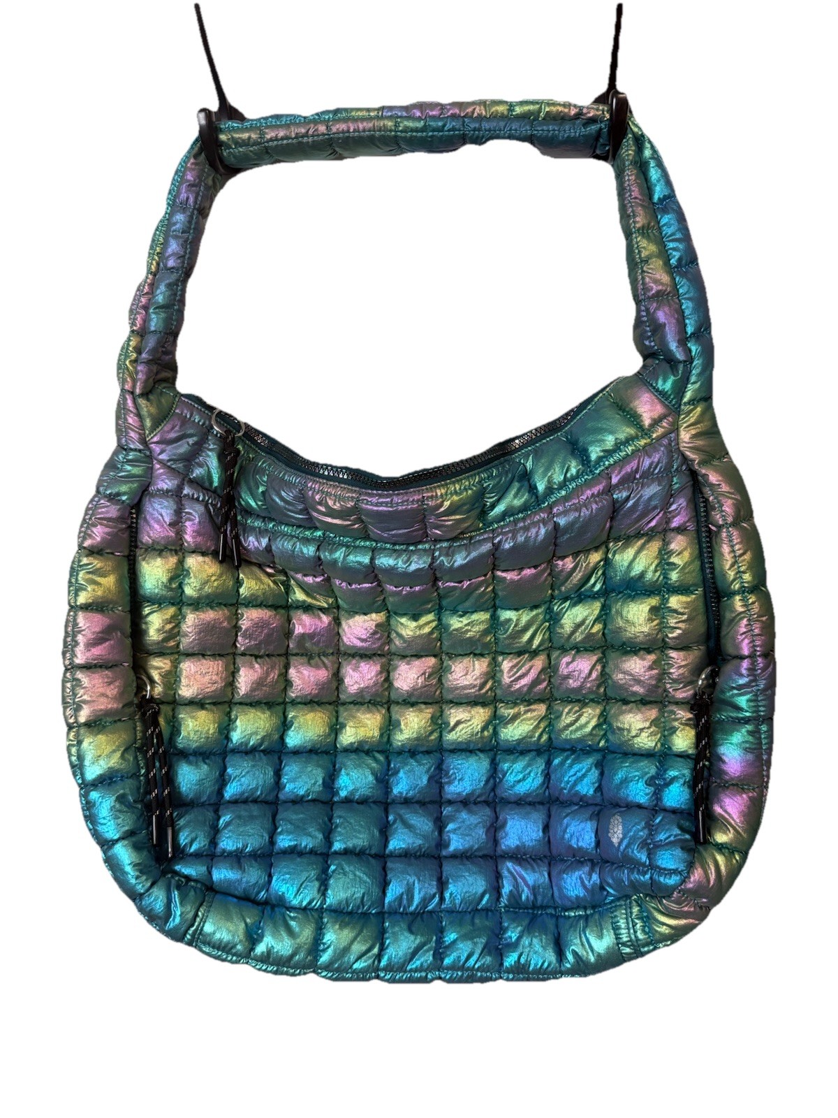 FP Movement Limited Edition Iridescent Quilted/Puffer Carryall Bag Nebula