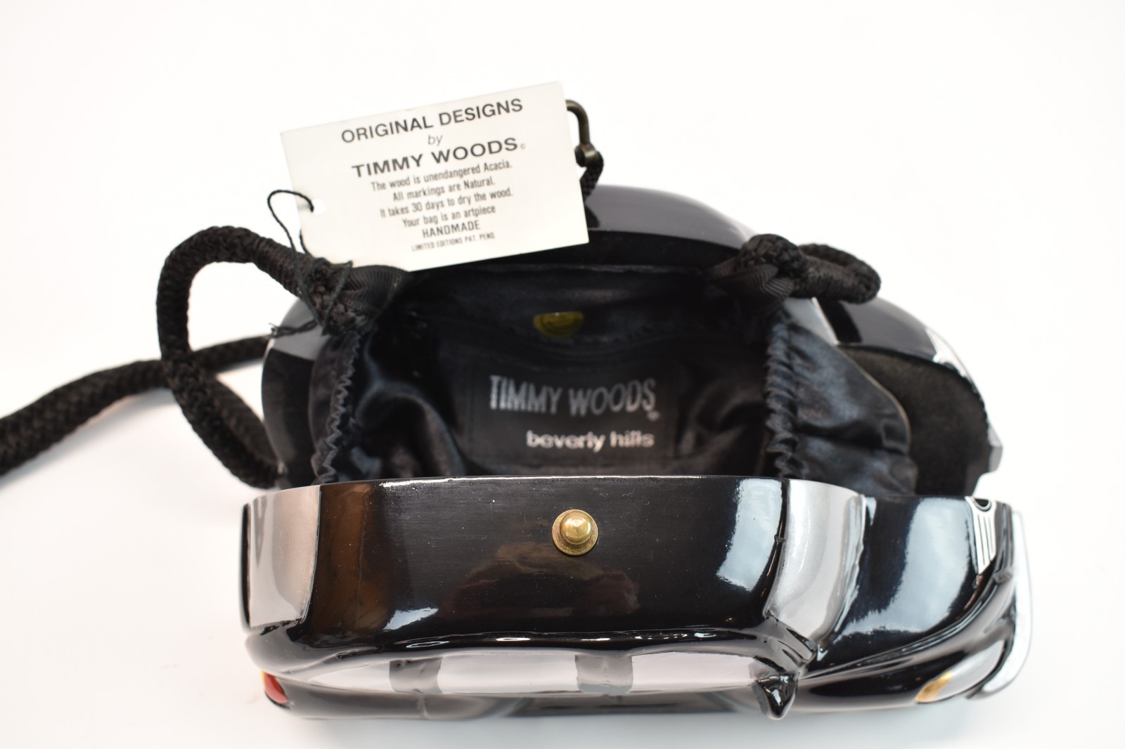 Rare Retired Timmy Woods PT Cruiser Black Car Crossbody Purse Limited Edition